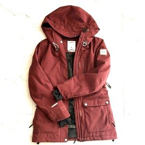 Planks Ski Jacket Cranberry Res Sz XS no tags Never Worn